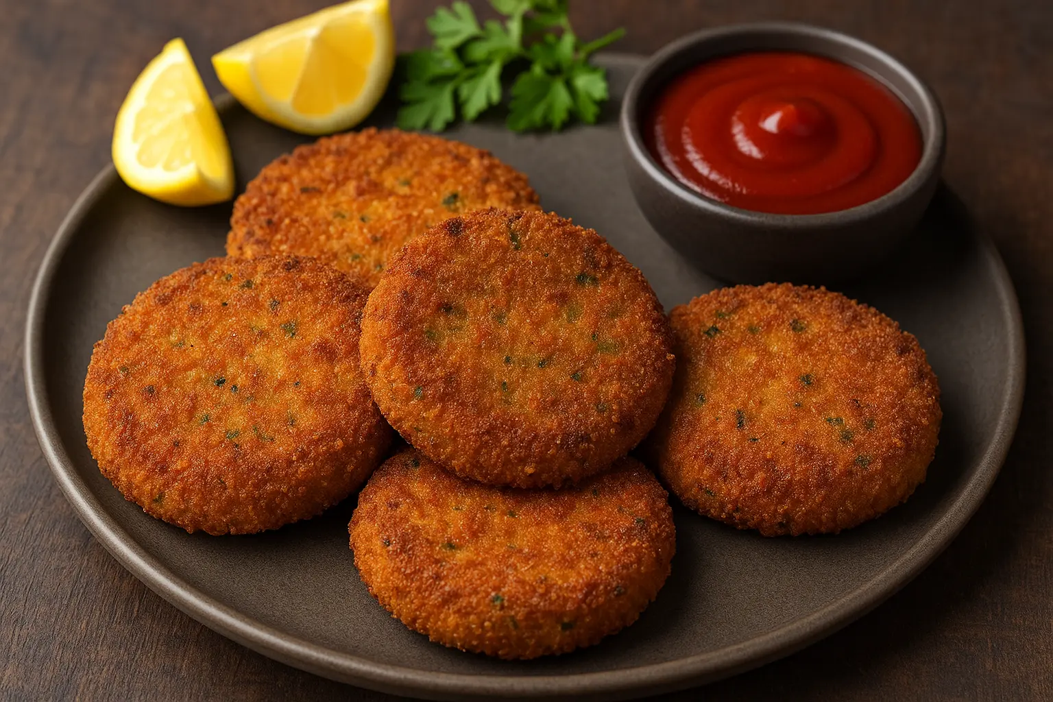 air-fryer-crispy-vegetable-cutlets-with-dip.