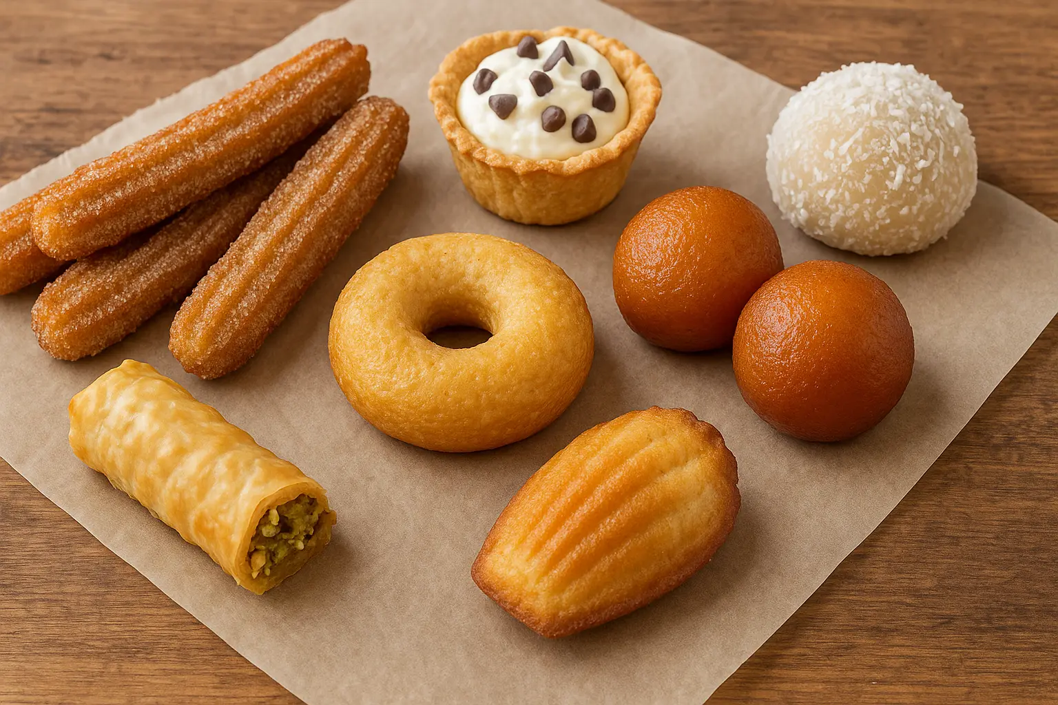 air-fryer-global-desserts-churros-gulab-jamun-cannoli-baklava