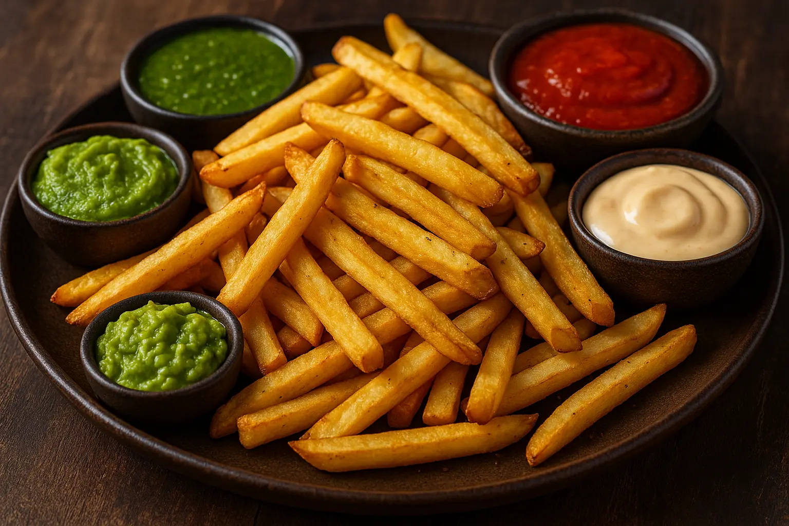 Air-Fryer Potato Fries with Global Flavors