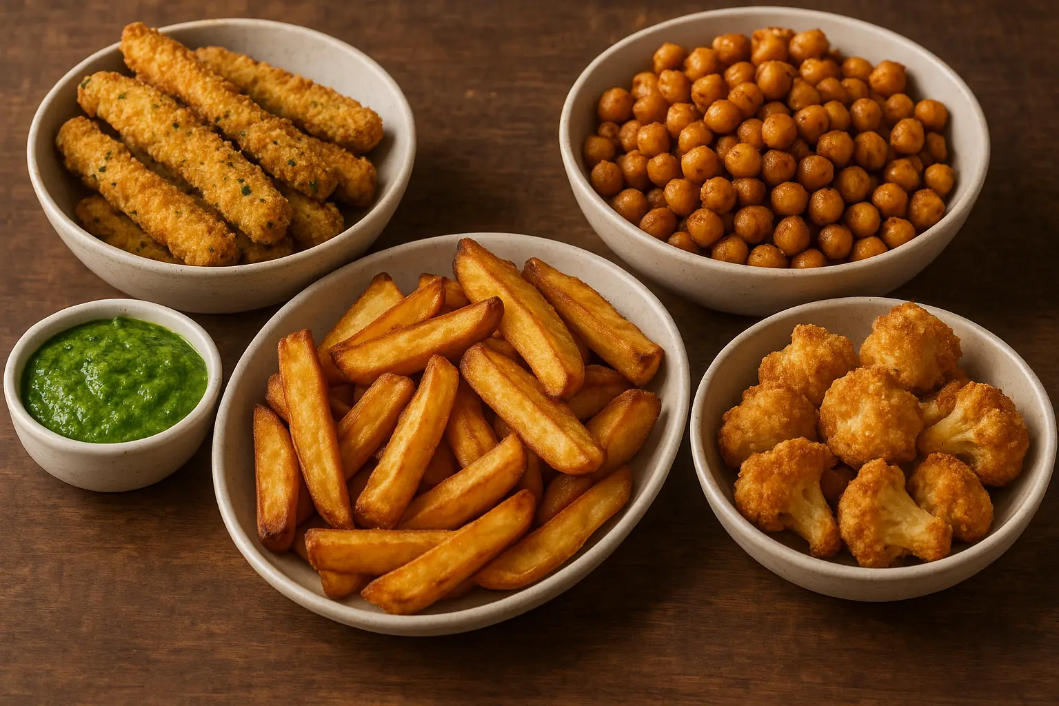 air-fryer-snacks-fries-chickpeas-cauliflower-zucchini-sticks