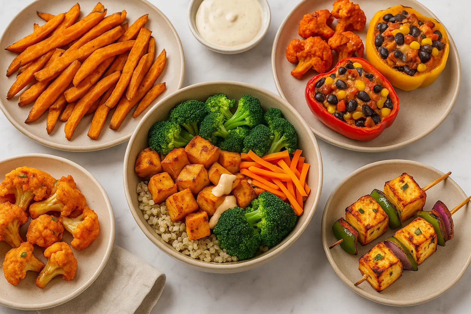 air-fryer-vegetarian-meals-weeknight-dinners