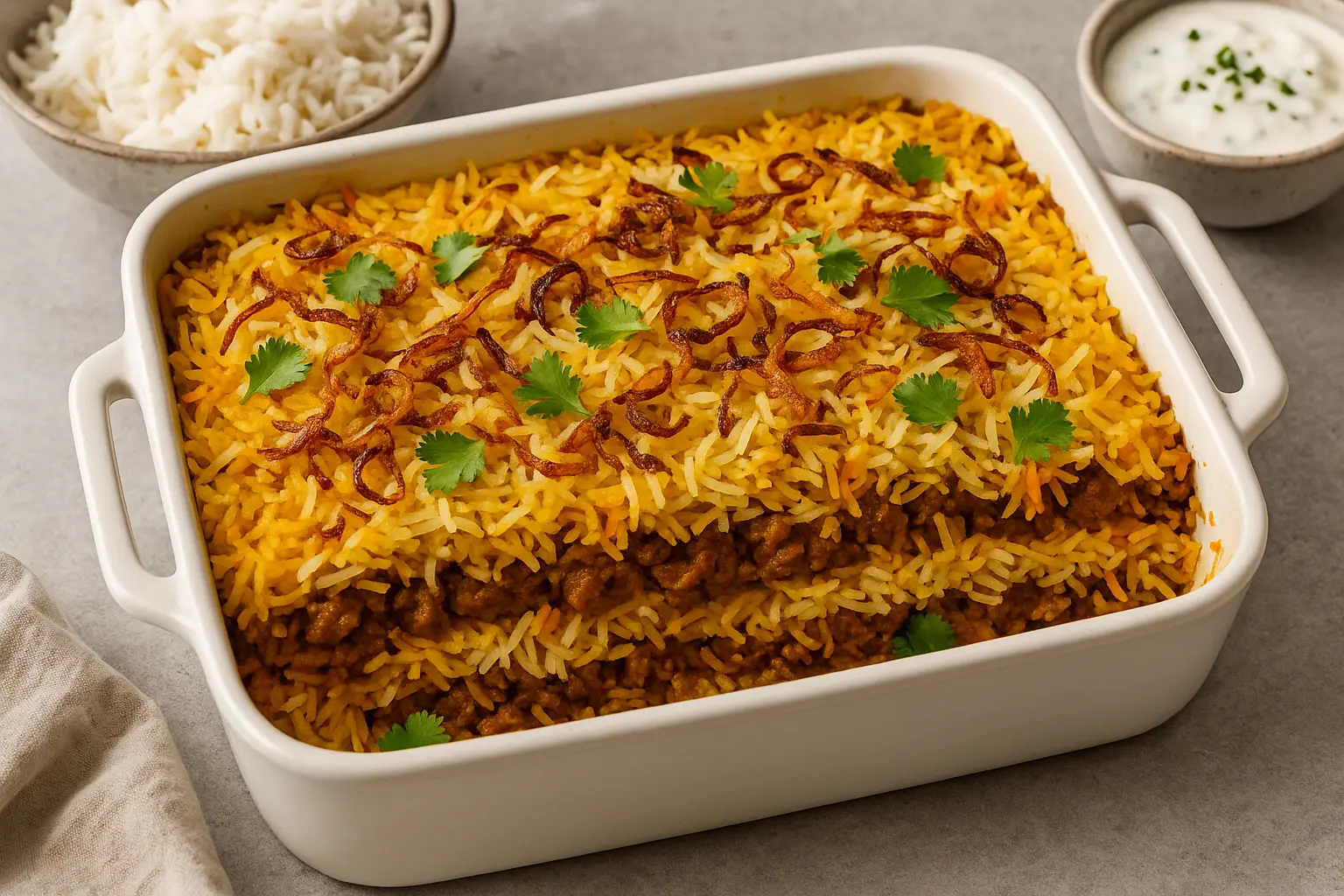 Layered Biryani-Inspired Casseroles