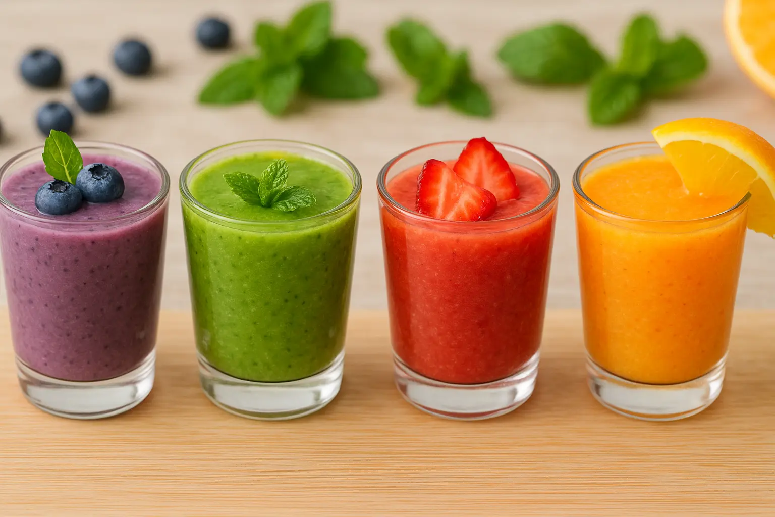 Refreshing Smoothie Shots for Parties
