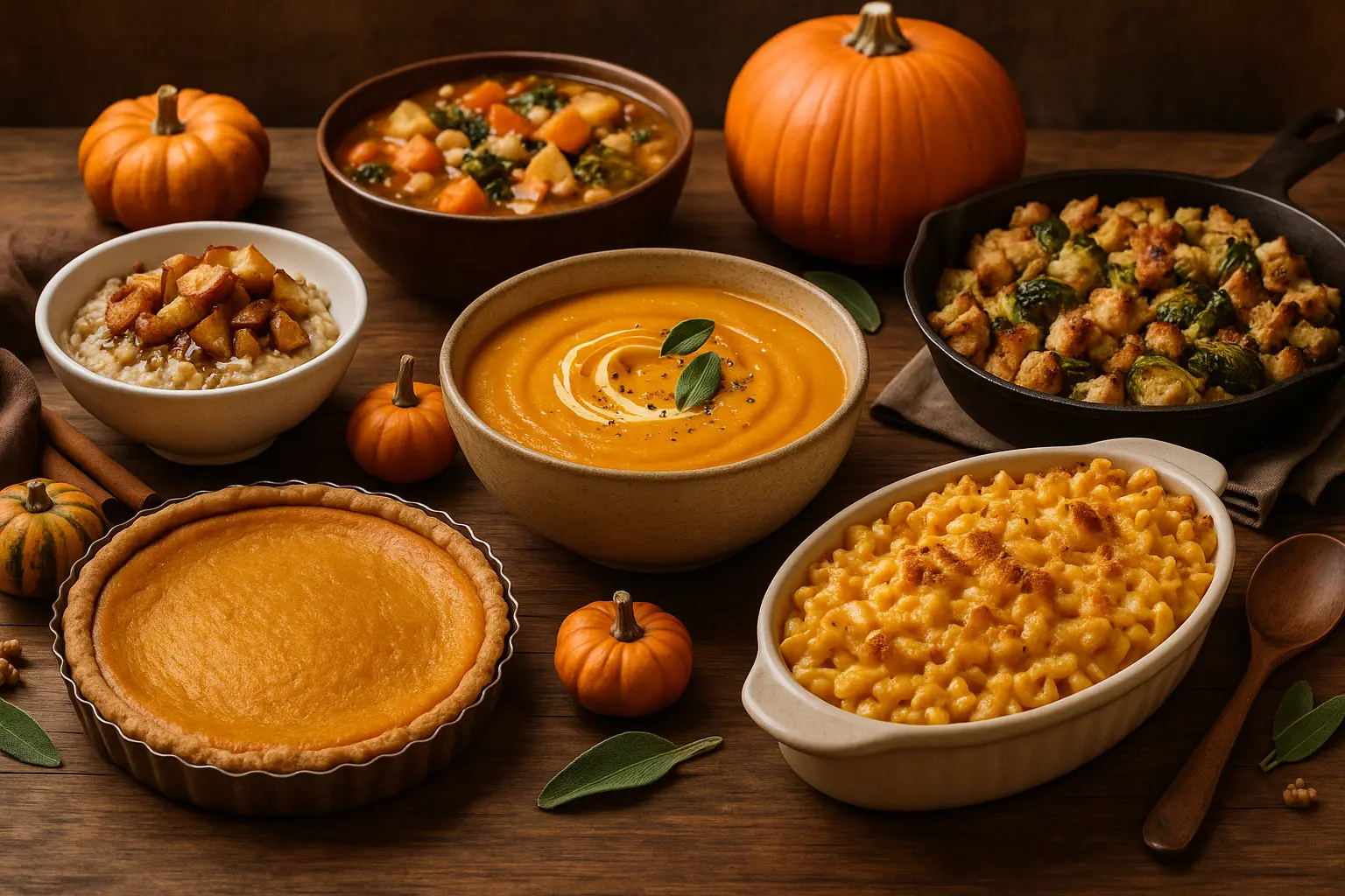 cozy-fall-recipes-autumn-meal-spread
