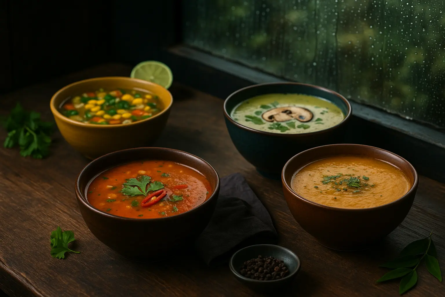 Cozy Soups for Rainy Monsoon Evenings