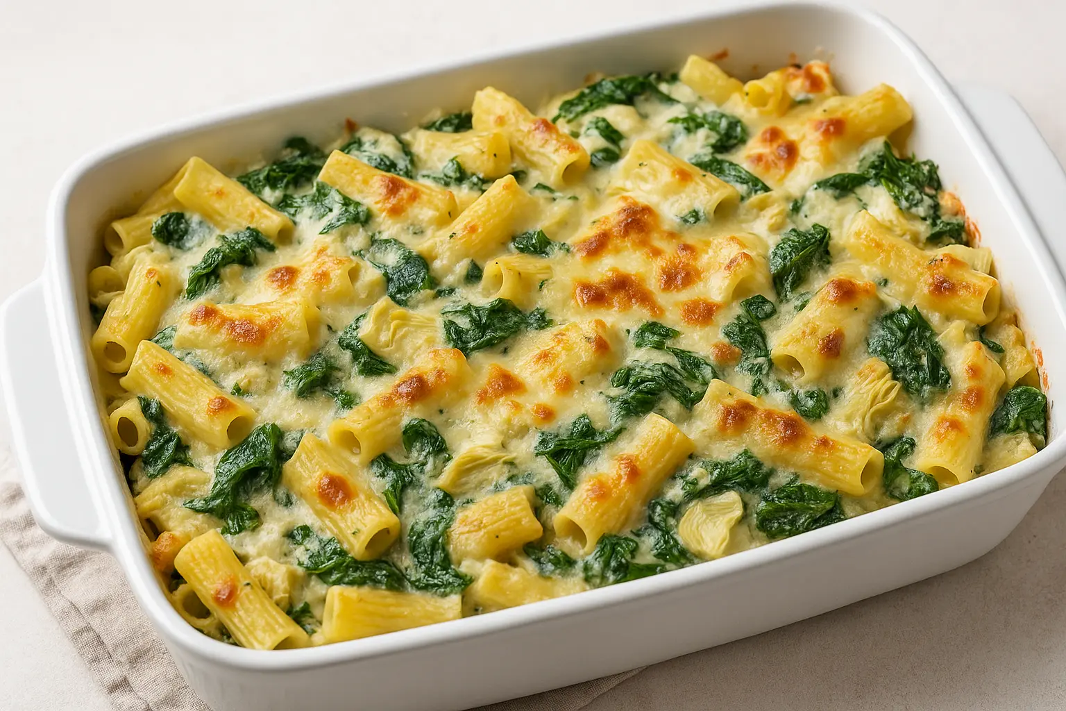 creamy-spinach-artichoke-pasta-bake-cover-image