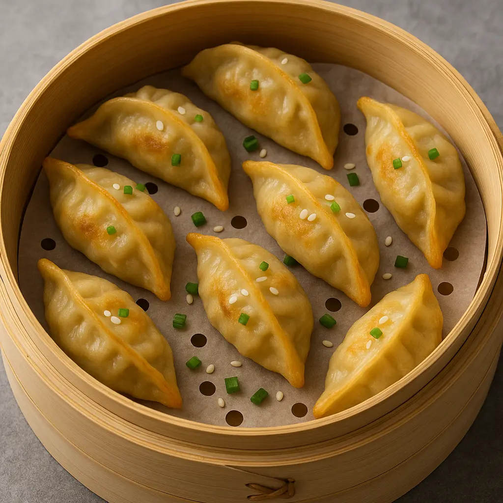 crispy-air-fried-dumplings-in-bamboo-steamer