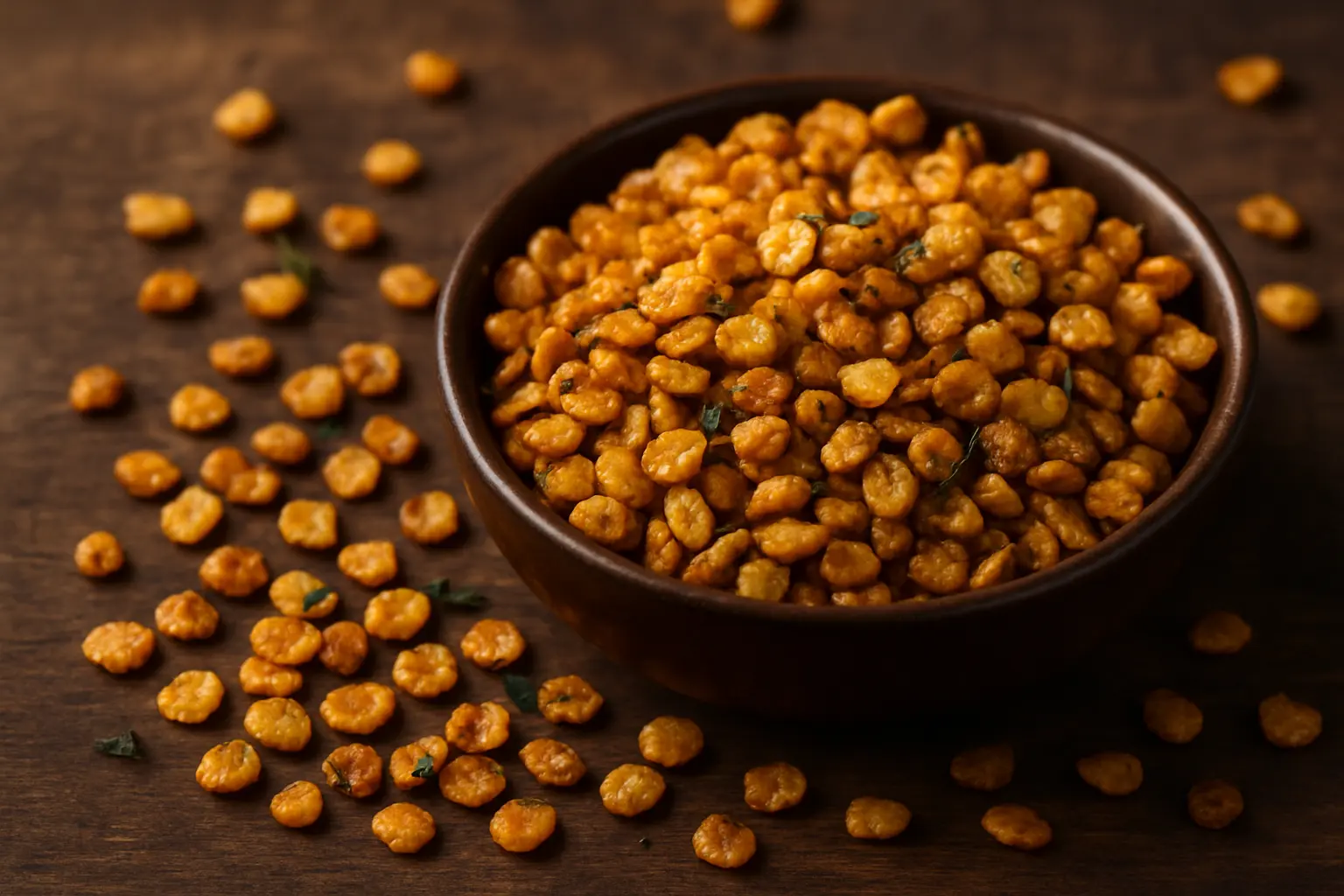 Crispy Lentil Snacks Without Deep Frying