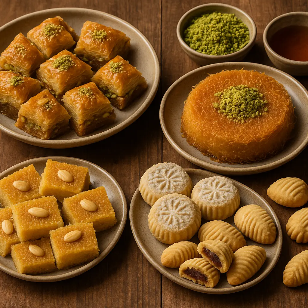 festive-middle-eastern-sweets-baklava-basbousa-maamoul-kunafa.