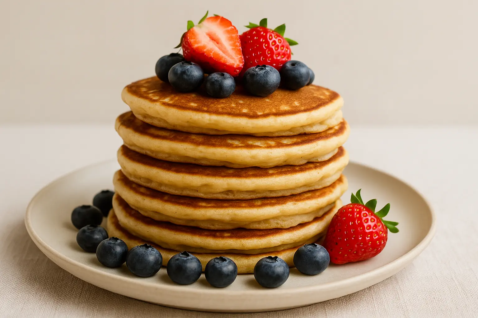 fluffy-gluten-free-pancakes-with-berries.