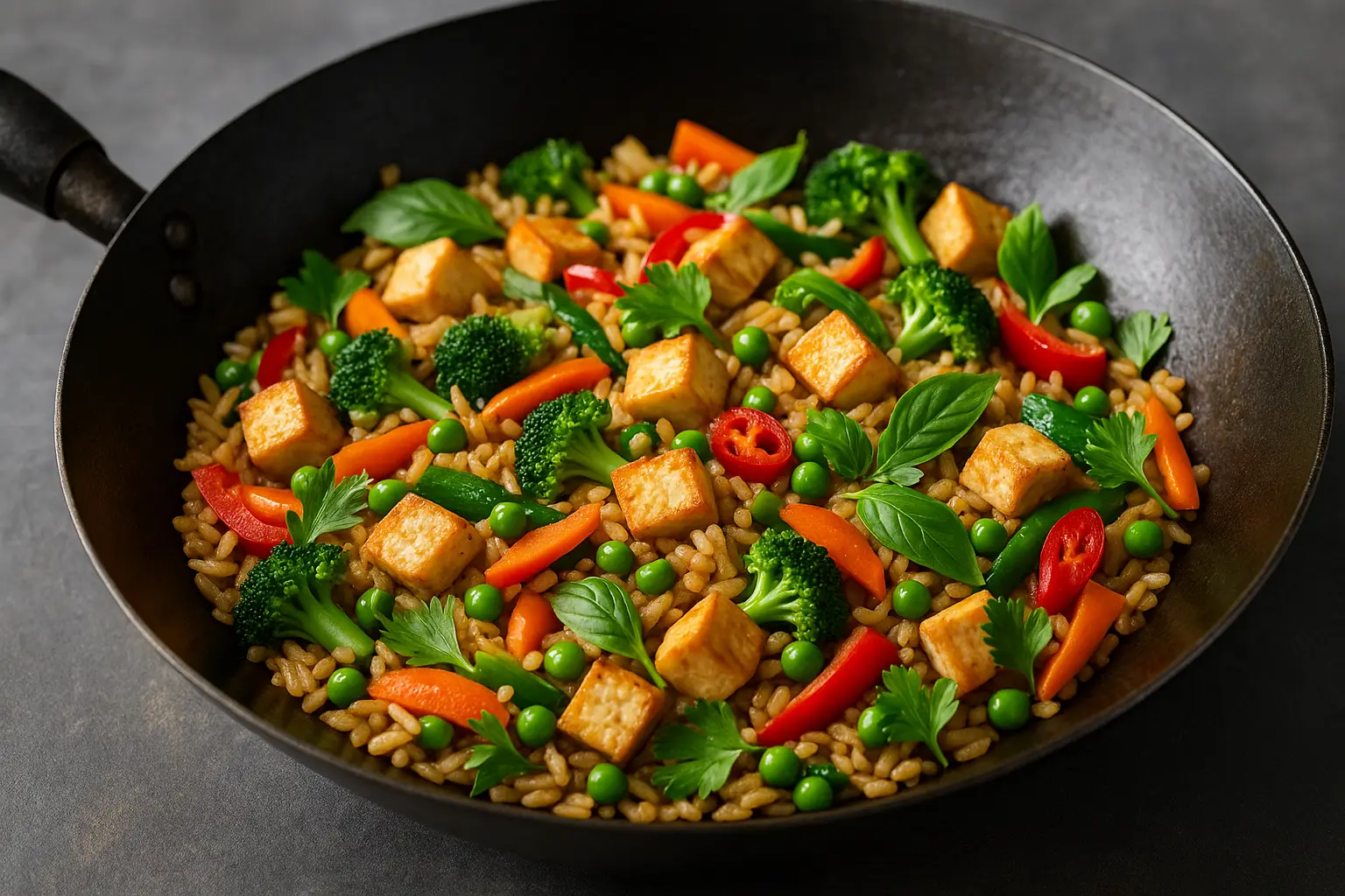 Quick Stir-Fried Rice Meals with Global Flavors