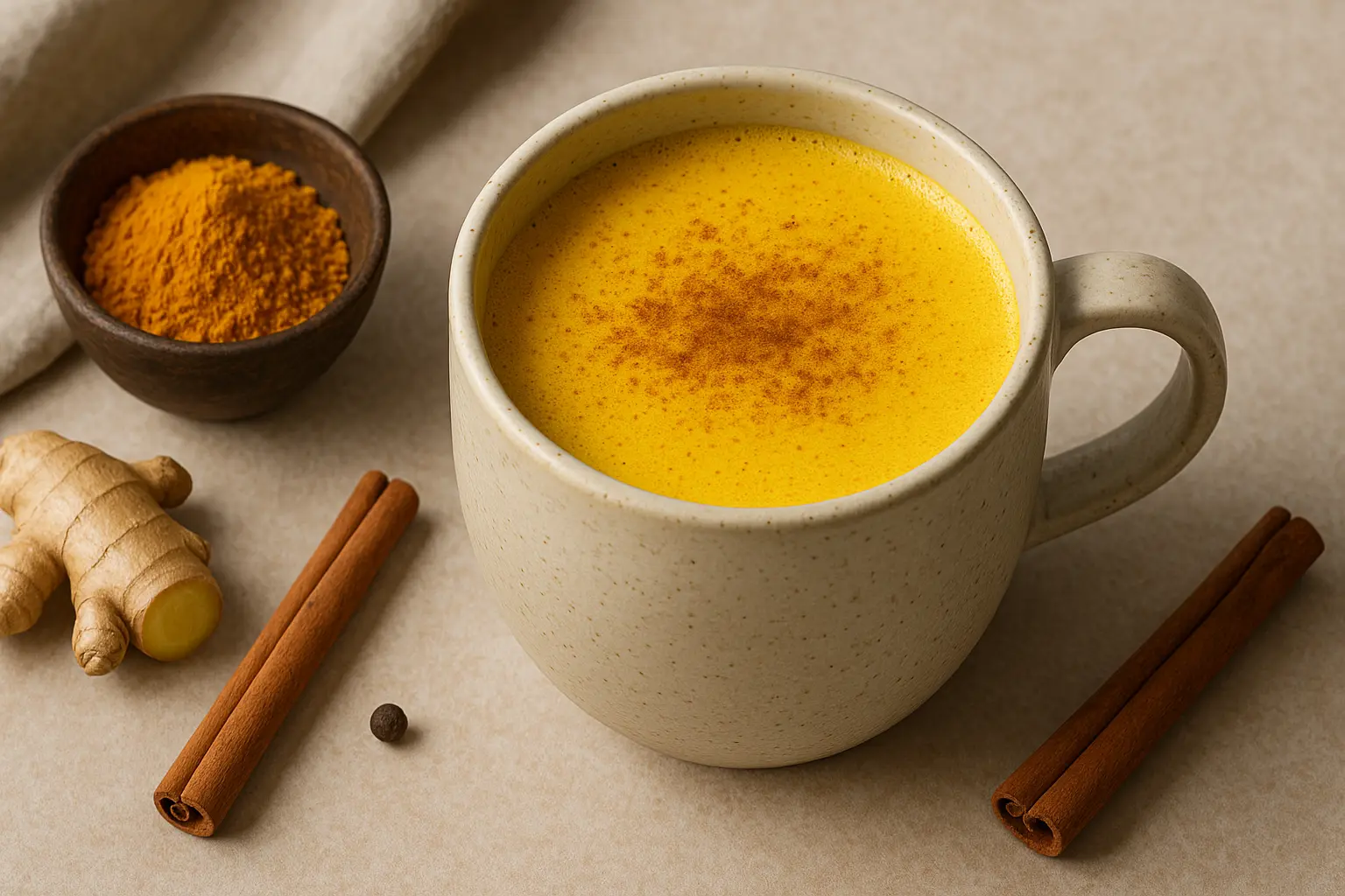 Golden Turmeric Latte for Immune Boost
