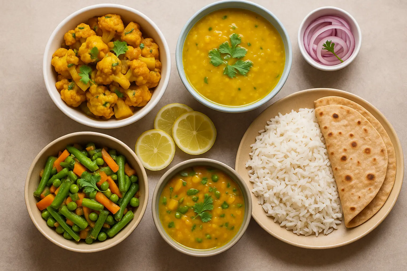 healthy-indian-lunch-recipes-with-dal-rice-sabzi
