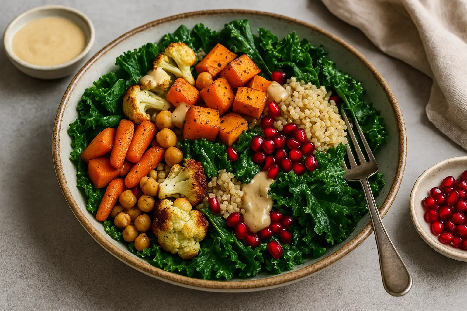 Hearty Winter Salads with Roasted Veggies