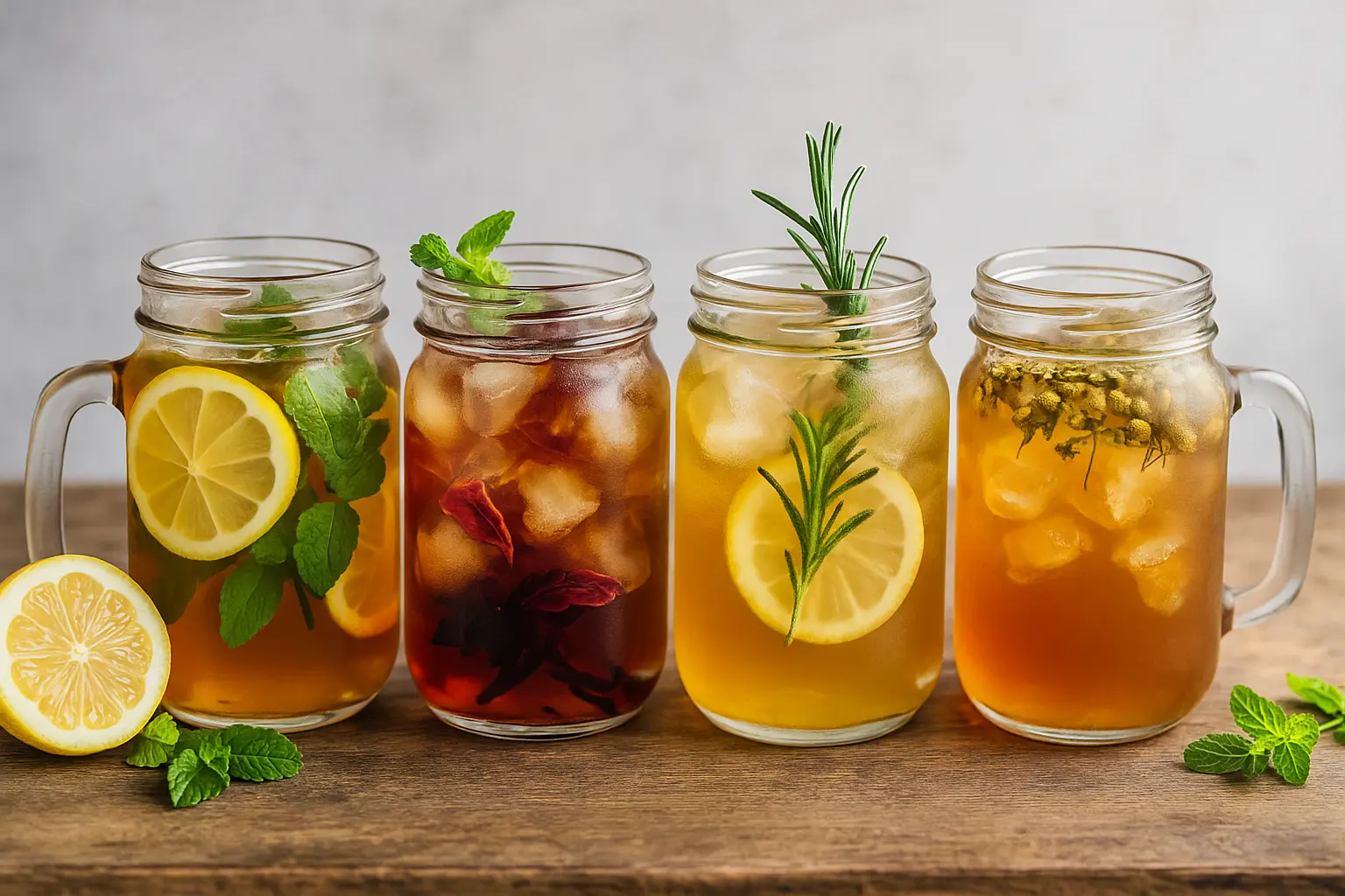 Refreshing Iced Teas with Herbal Infusions