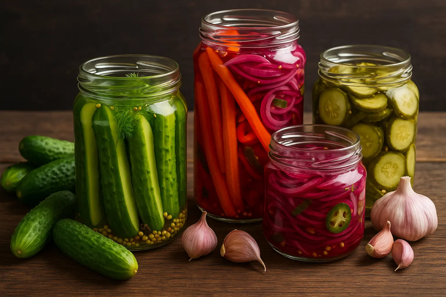 Homemade Pickles with Bold Flavors