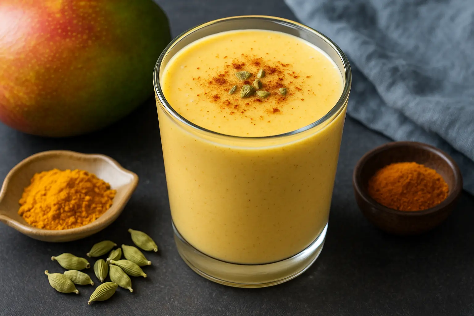 indian-cardamom-turmeric-mango-smoothie-vegan-breakfast.