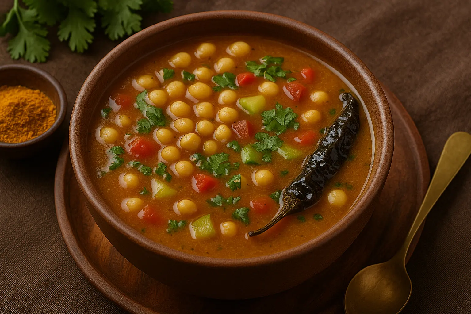 indian-chickpea-soup-with-dry-chilli-cilantro