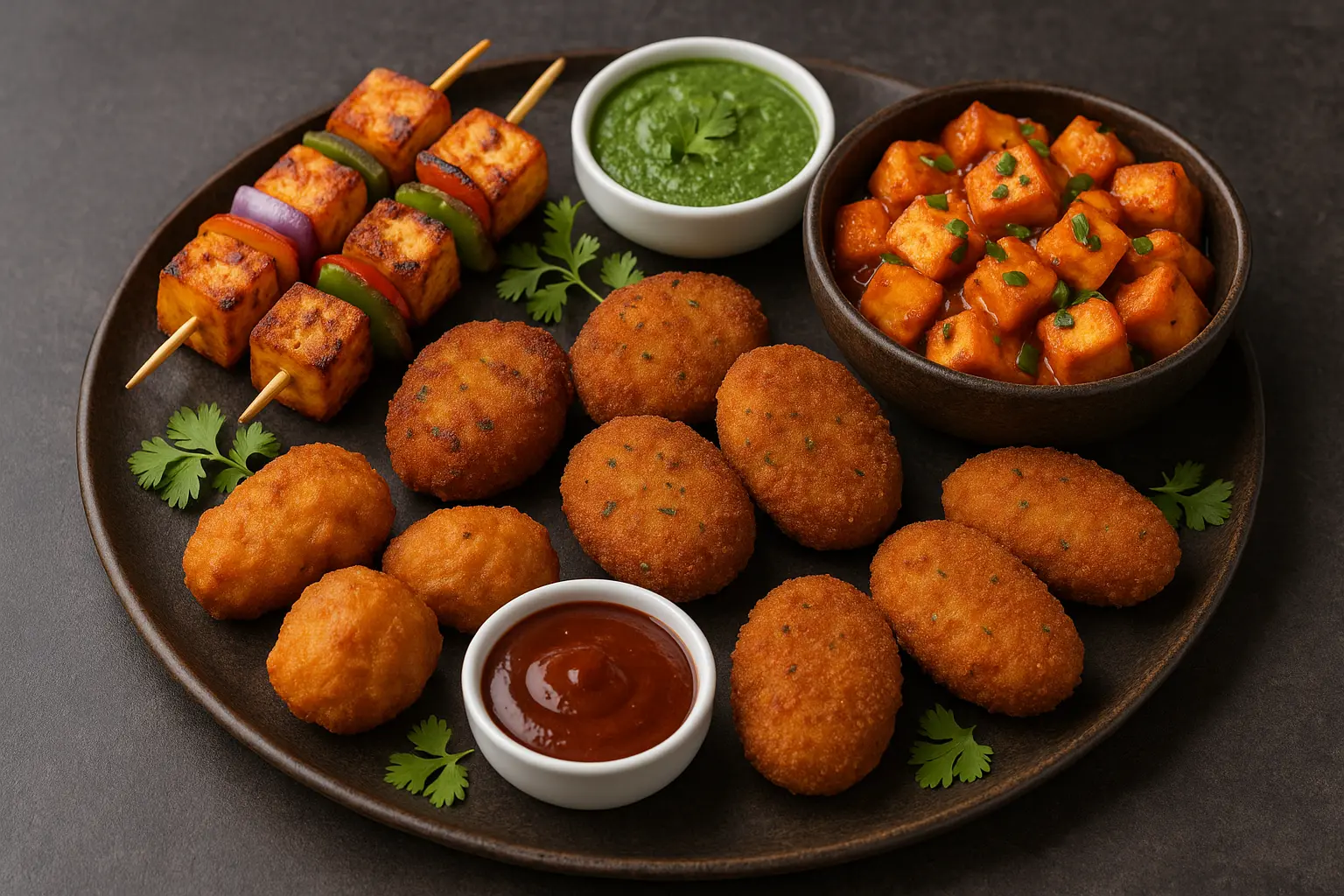 indian-paneer-snacks-party-platter