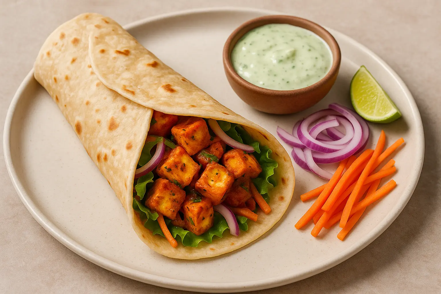 Quick Indian Wraps for Busy Lunches