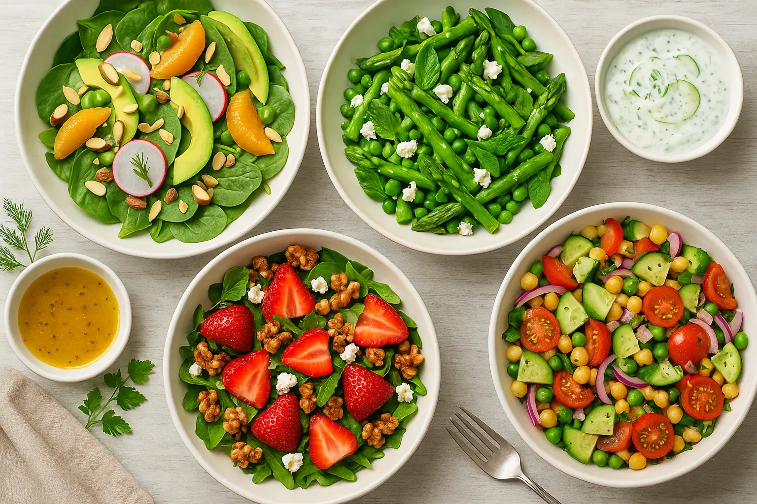Light Spring Salads Bursting with Flavor