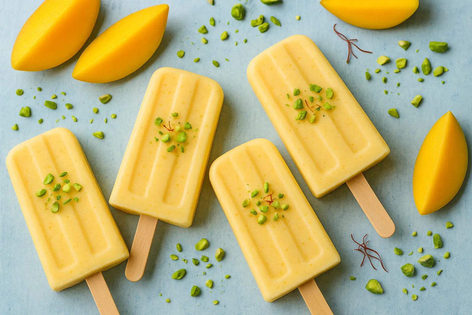 Mango Lassi Popsicles for a Summer Treat
