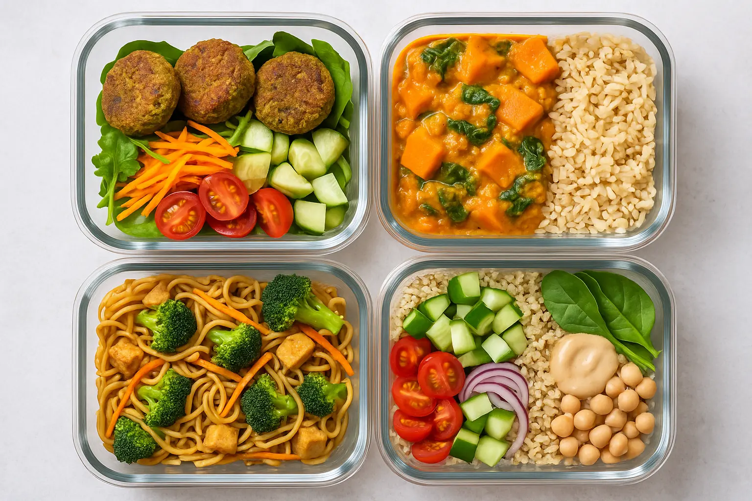 Meal Prep Vegetarian Lunches for the Entire Week