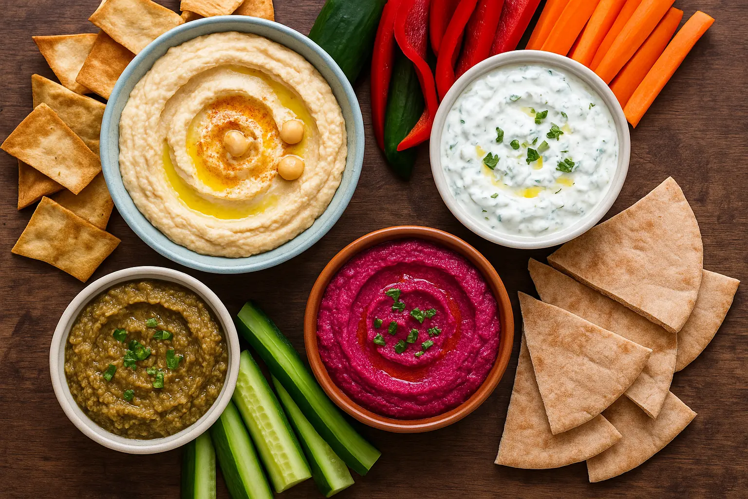 No-Cook Mediterranean Dips for Quick Snacking