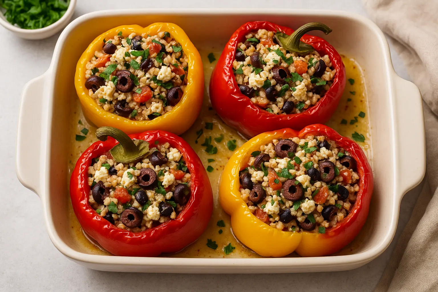 Mediterranean Stuffed Peppers