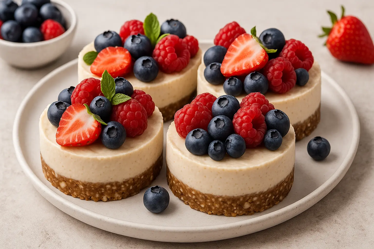 Vegan Cheesecakes Without an Oven