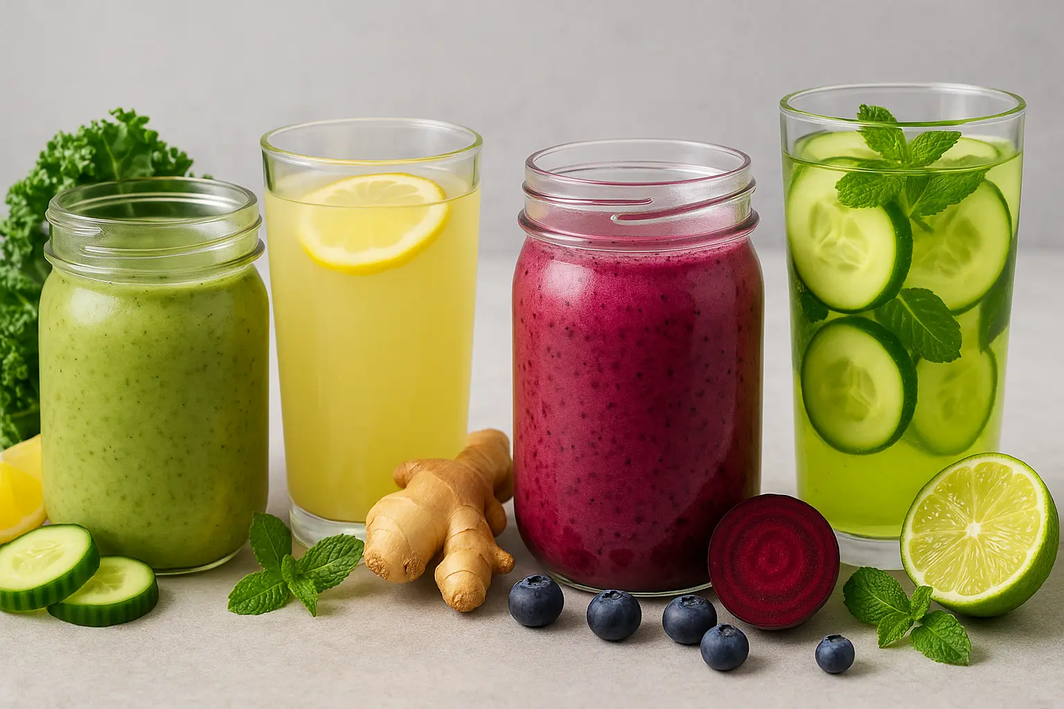 Refreshing Detox Drinks with Natural Ingredients