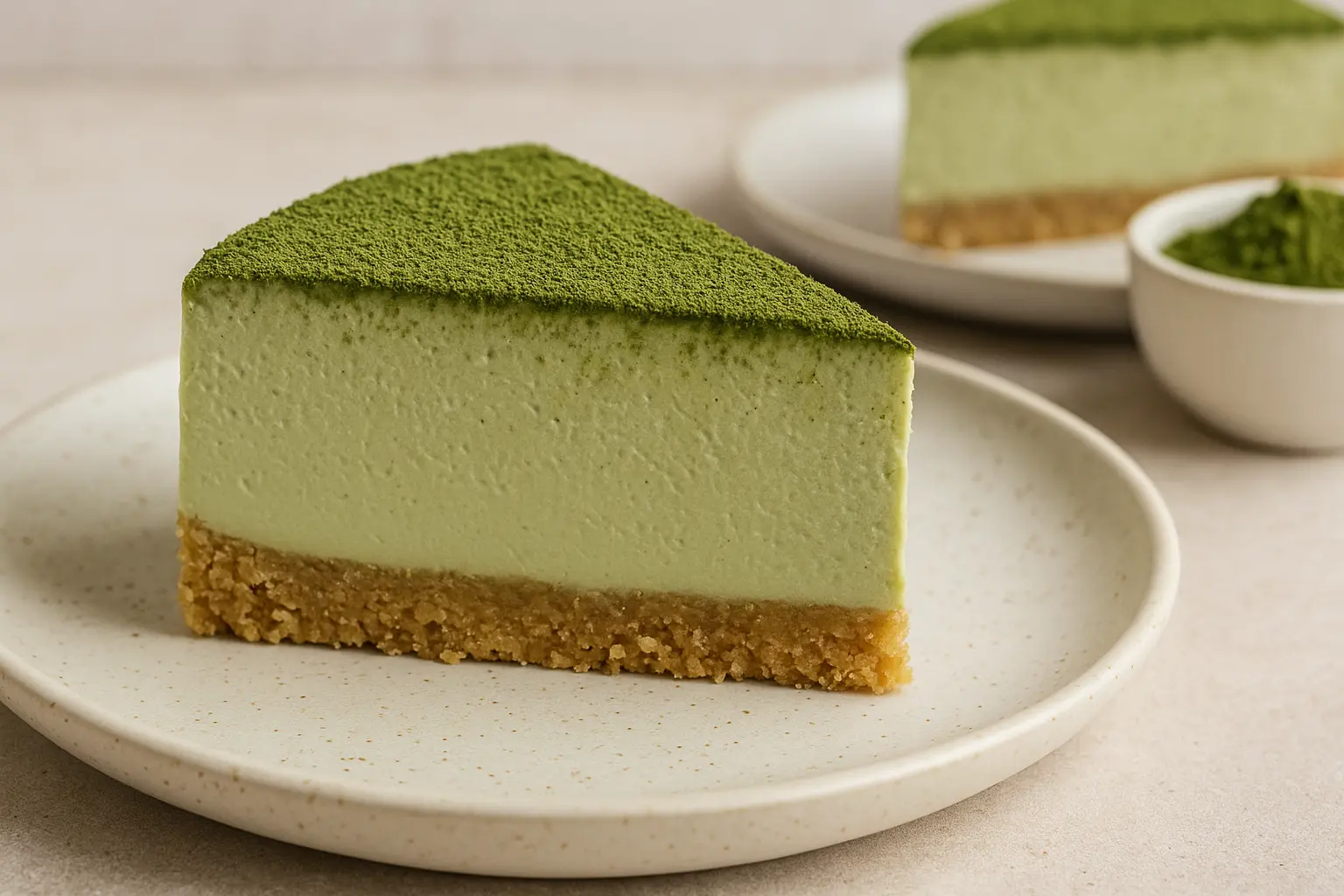 no-bake-matcha-cheesecake-slice-global-dessert