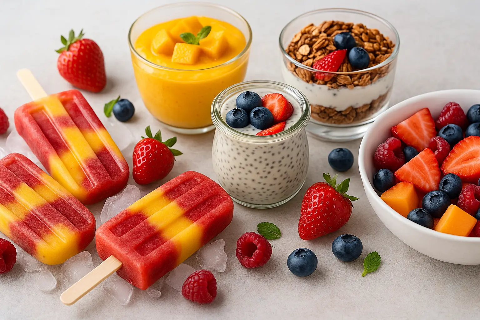 no-cook-summer-desserts-fruit-mousse-popsicles-parfaits.