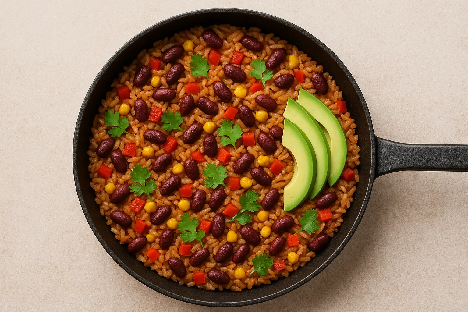 One-Pan Mexican Rice and Beans