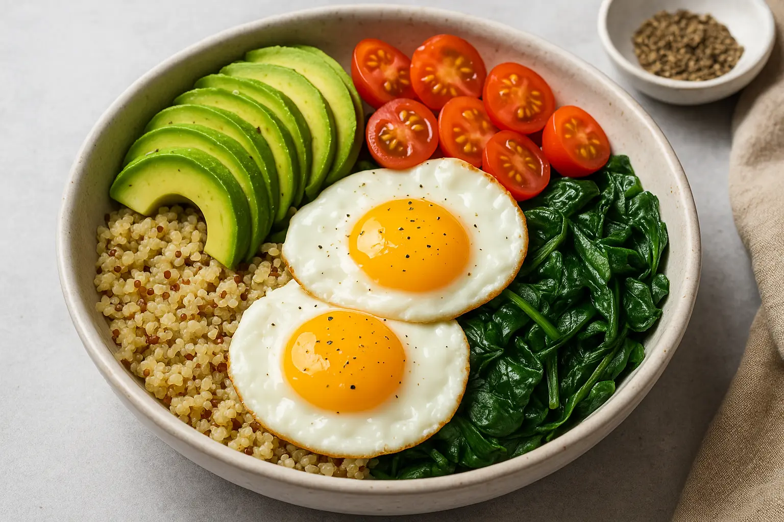 Protein-Packed Breakfast Bowls with Eggs