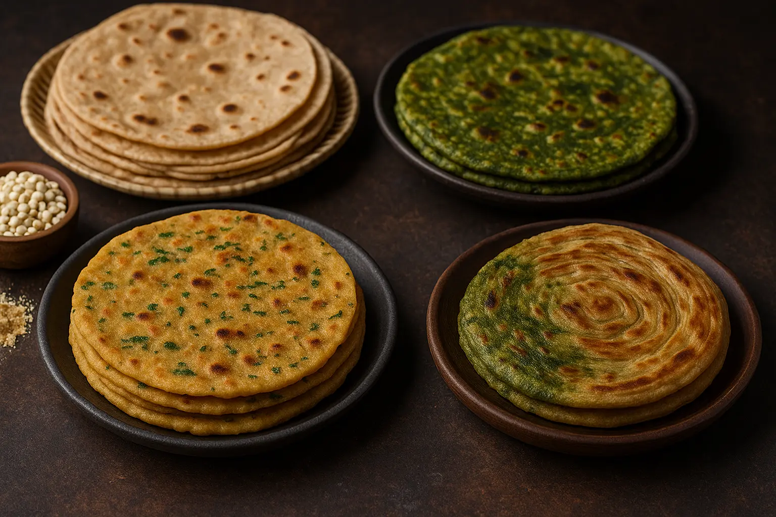 Protein-Boosted Indian Rotis and Parathas