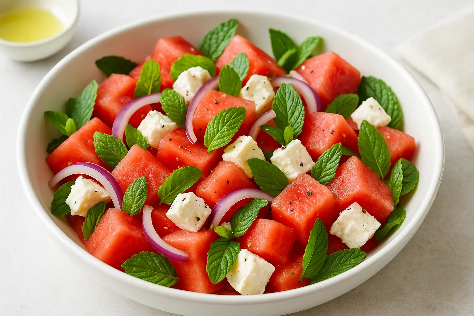 Refreshing Watermelon Feta Salad with Mint