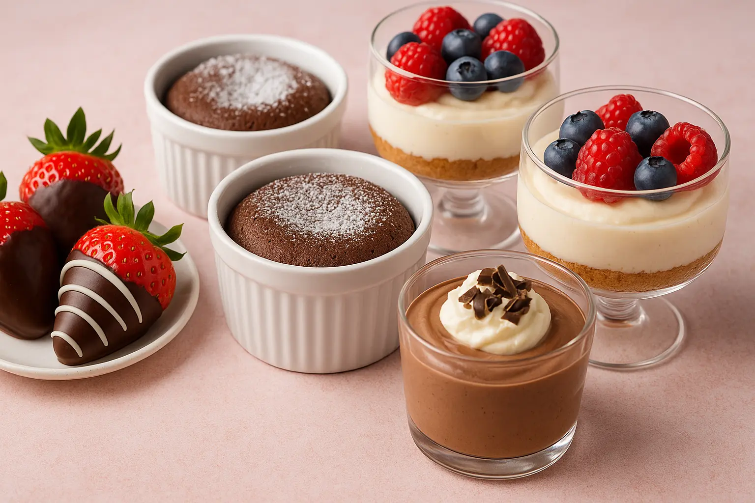 Romantic Desserts for Two Without the Fuss