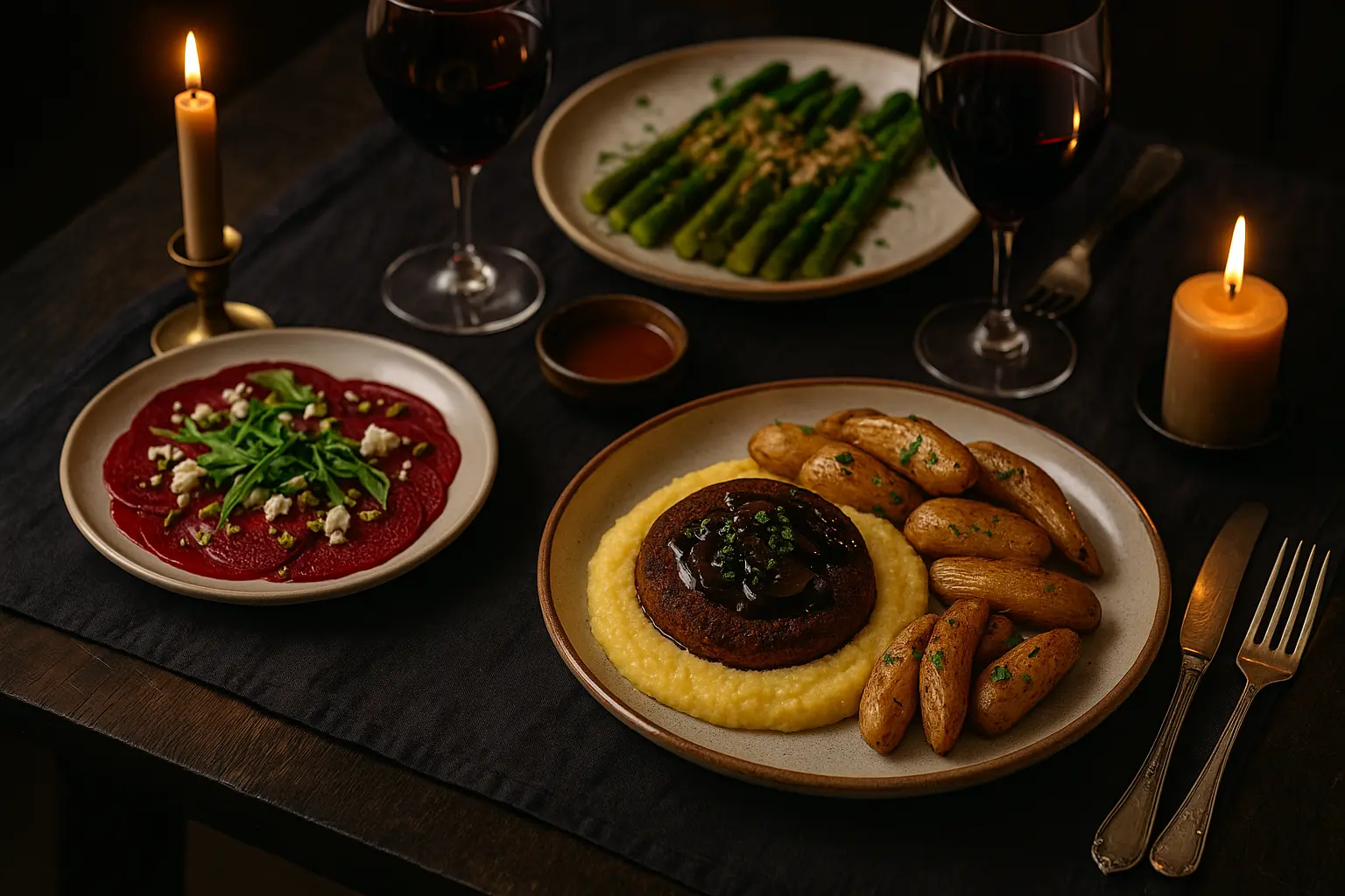 romantic-vegan-dinner-table-setup-candlelight.