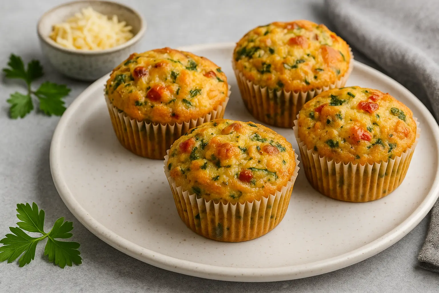 Savory Muffins for Breakfast on the Go
