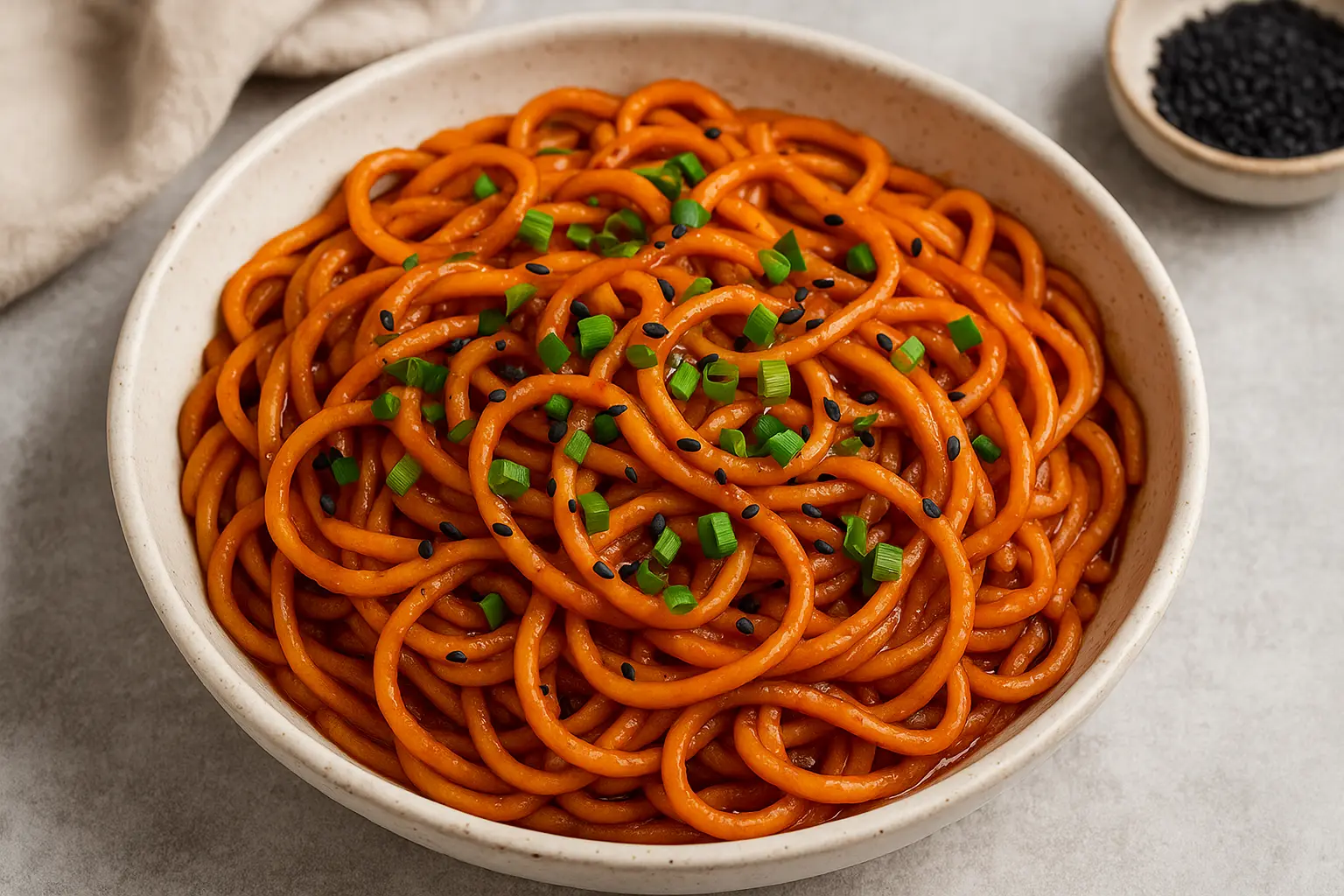 Spicy Korean Gochujang Noodles