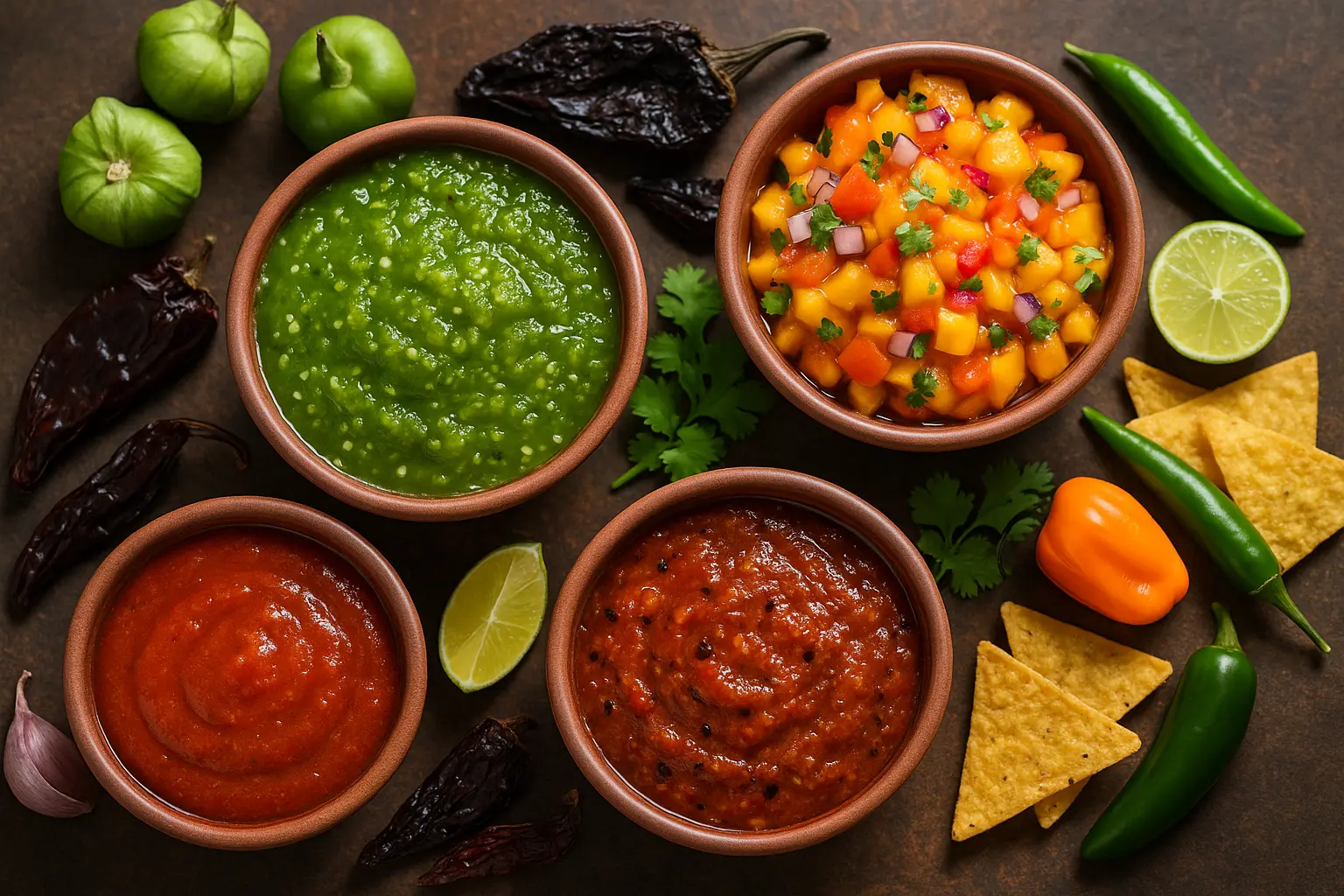 spicy-mexican-salsas-variety-with-chilies-and-tortilla-chips.
