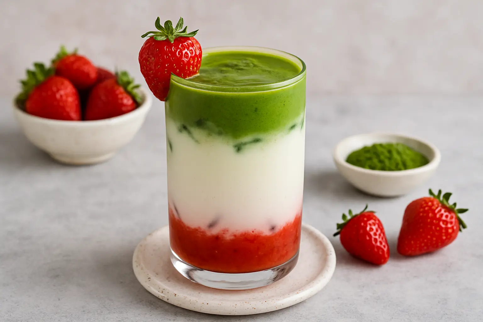 Strawberry Matcha Latte – Trending Summer Drink 2025