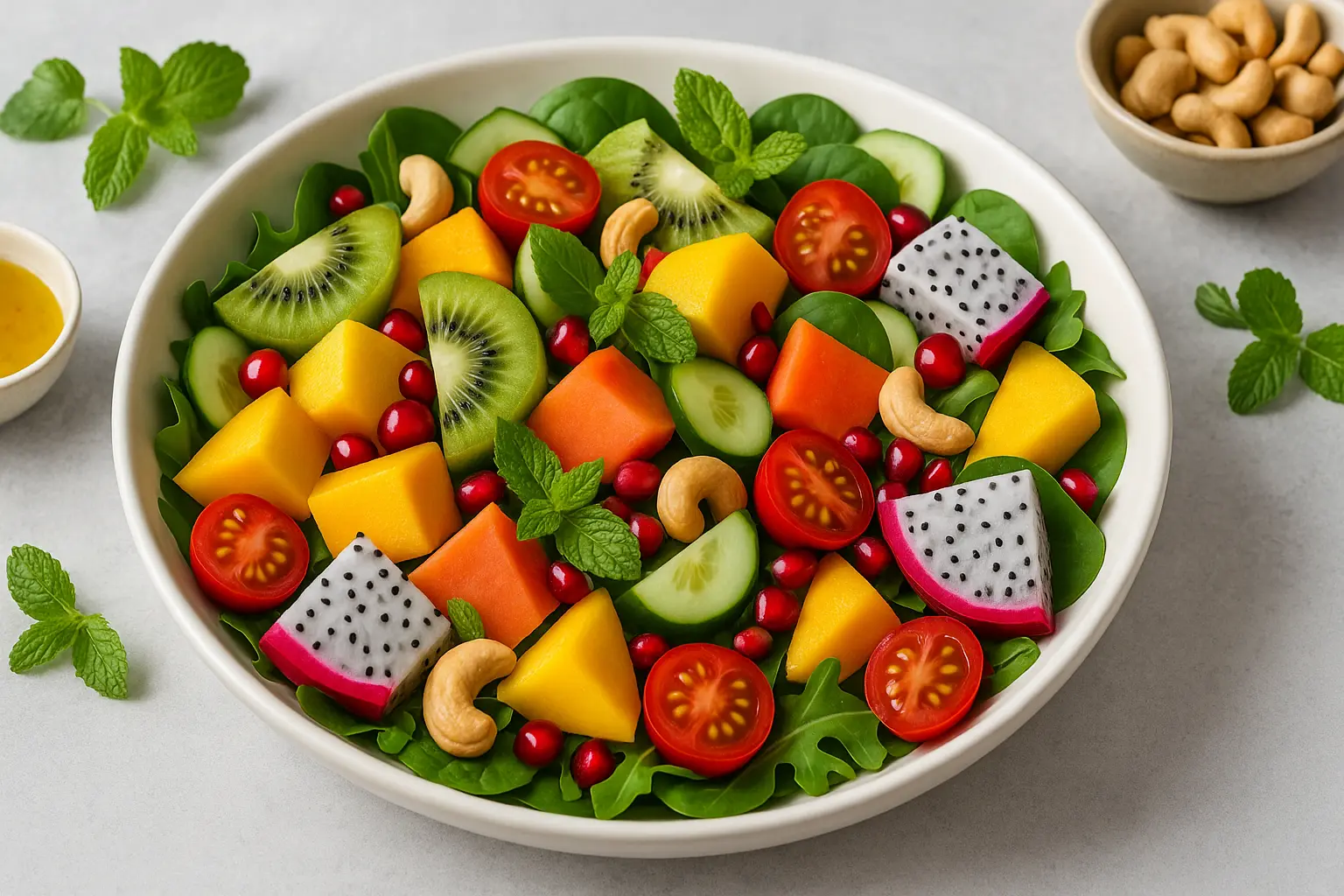 Refreshing Summer Salads with Tropical Fruits