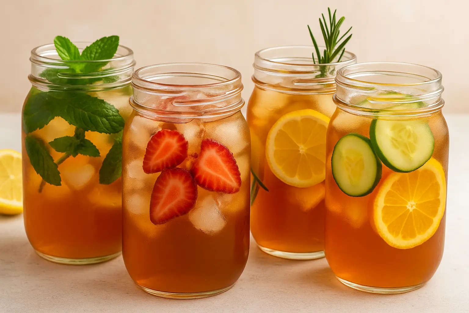 unsweetened-summer-iced-tea-with-fruits-and-herbs