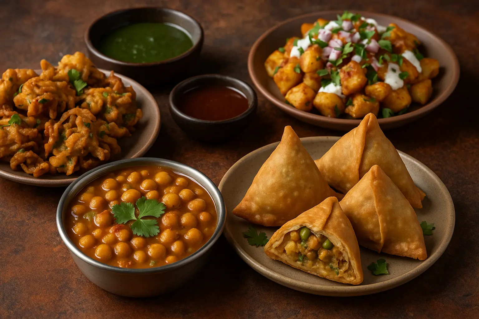 vegan-indian-street-food-recipes-samosa-pakora-chaat.