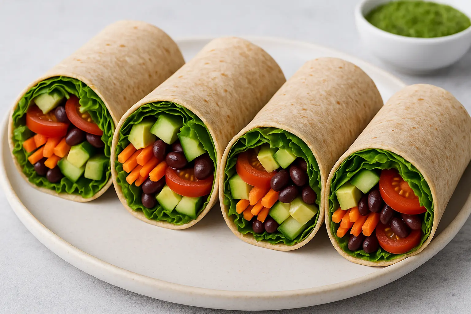 Easy Vegan Wraps to Pack for Lunch