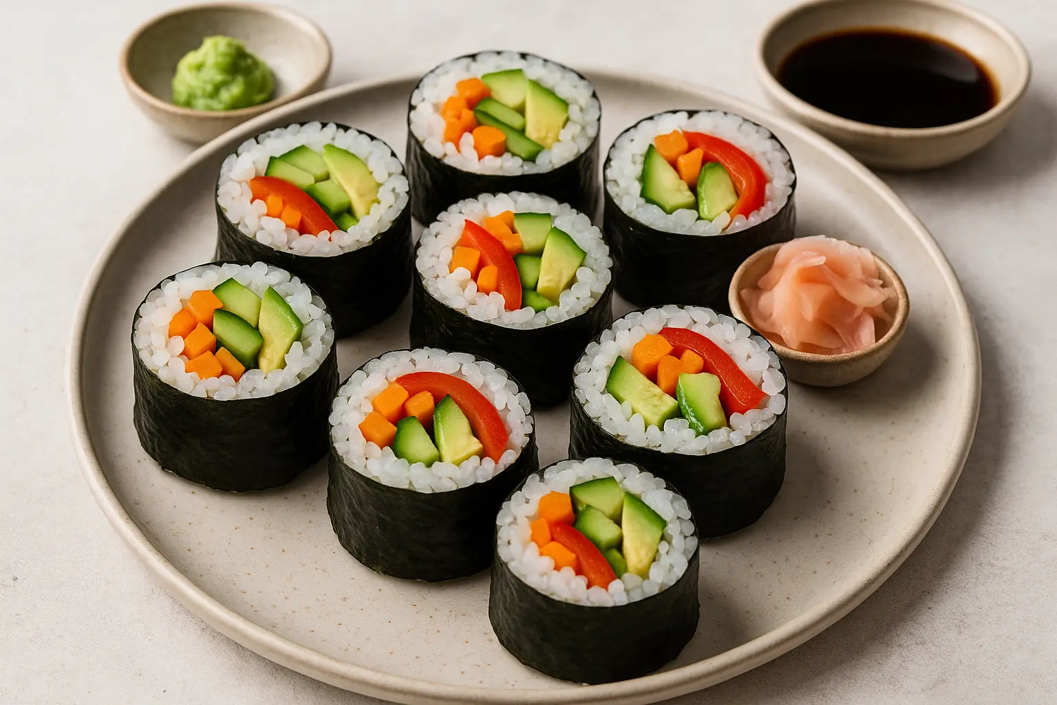 vegan-sushi-rolls-avocado-carrot-cucumber.