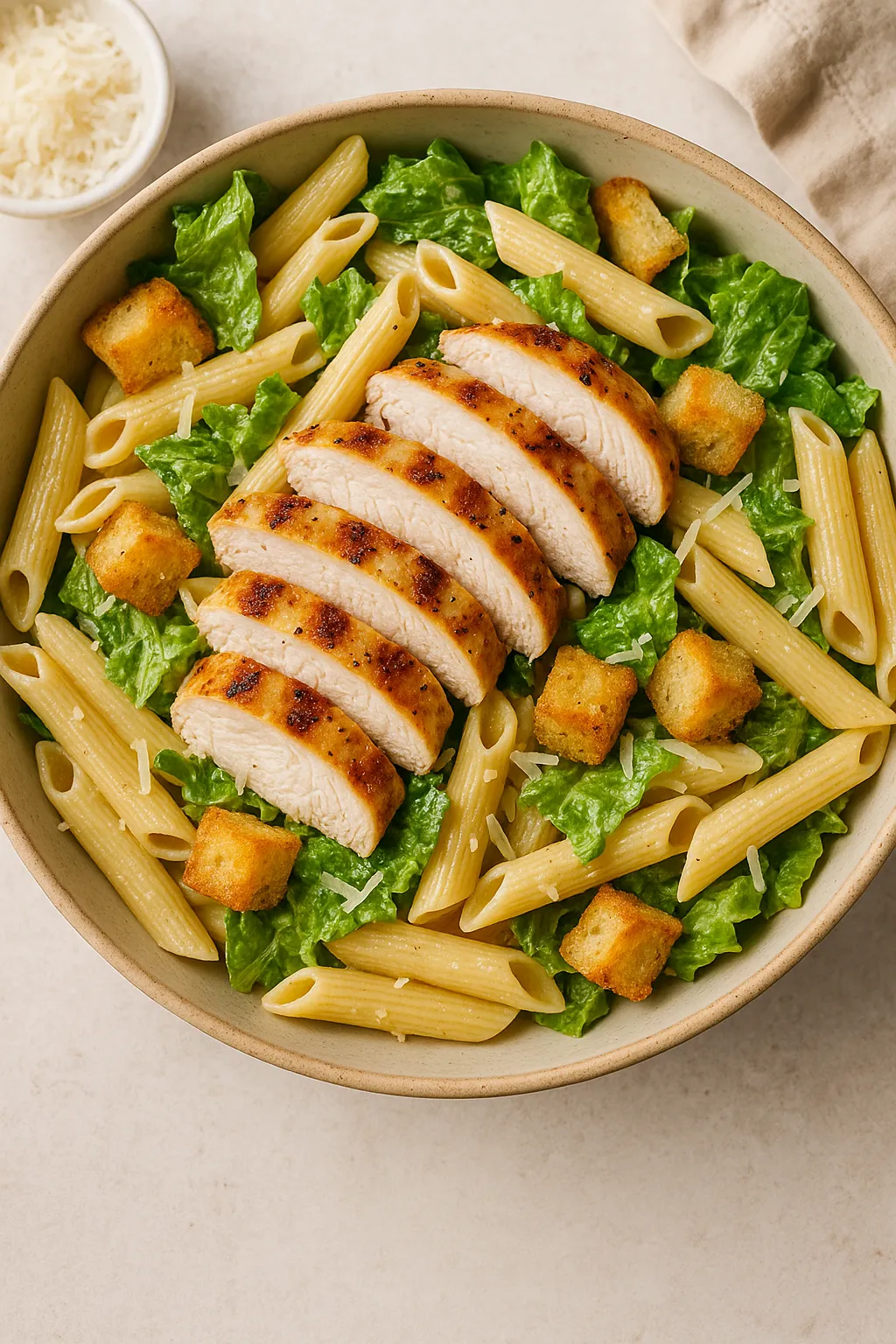 Delicious Chicken Caesar Pasta Salad Recipe