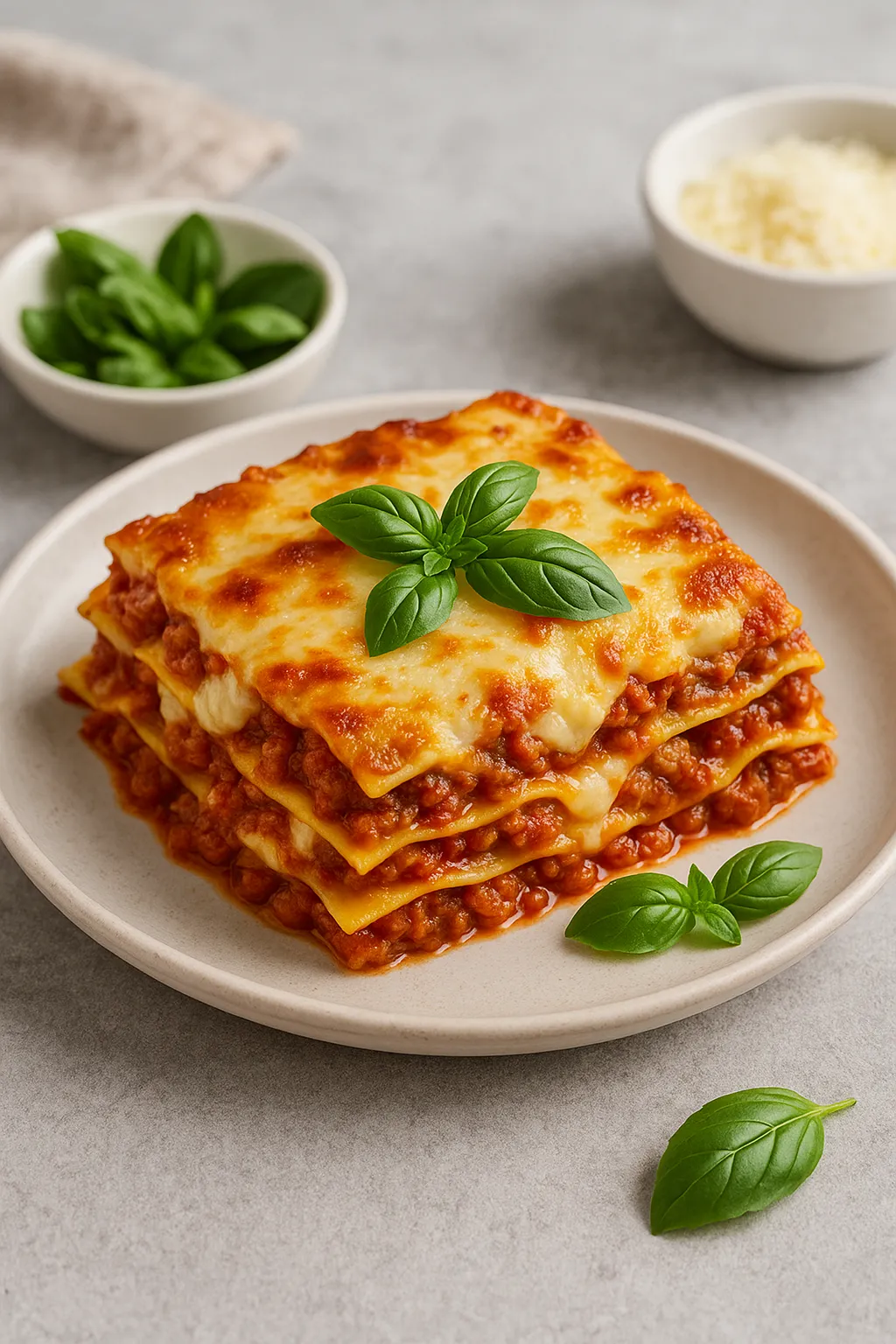 Classic Beef Lasagna with Basil – Italian Comfort Dish